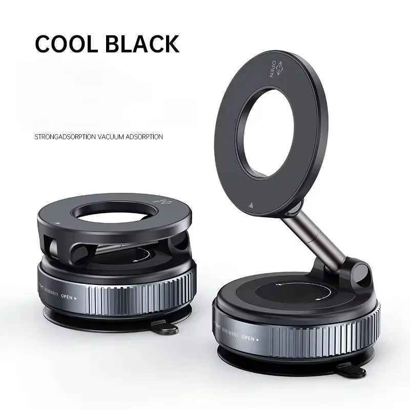 Magnetischer Handyhalter – Saugnapf, 360° & faltbar