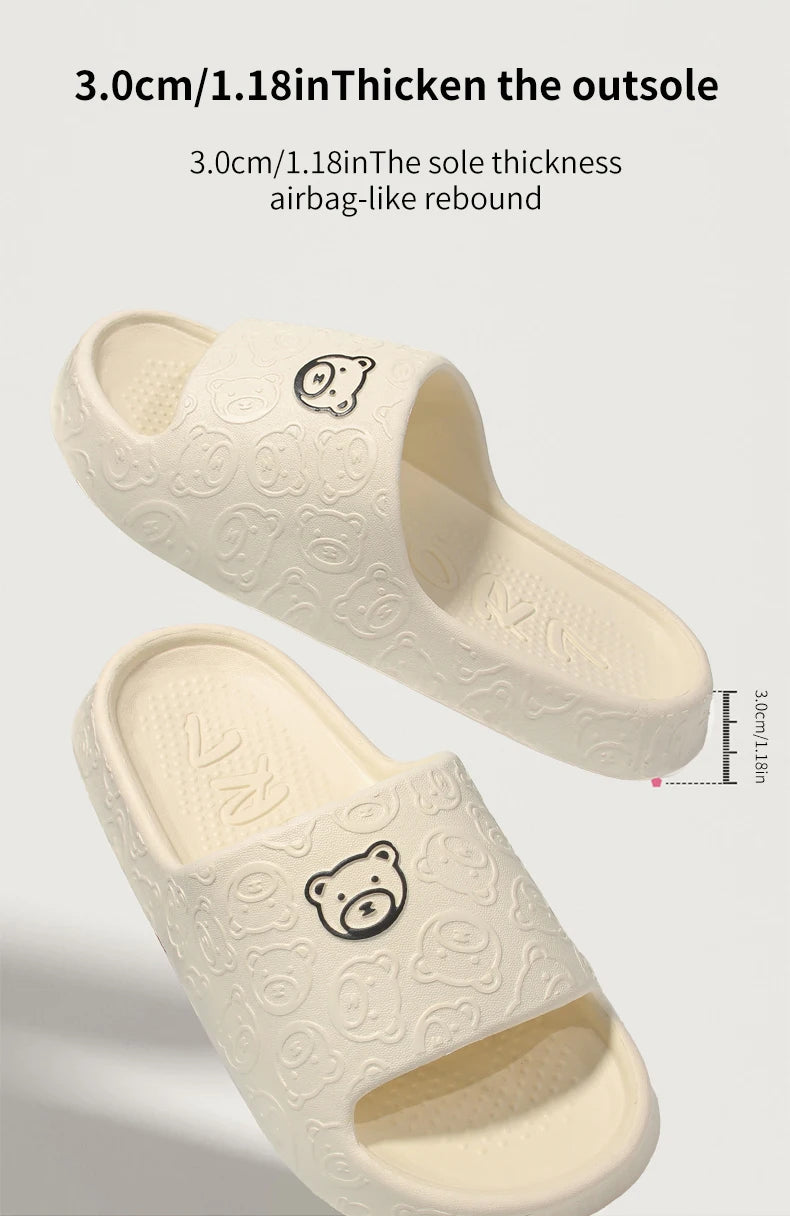 Damen Hausschuhe EVA – Tierprint, rutschfest