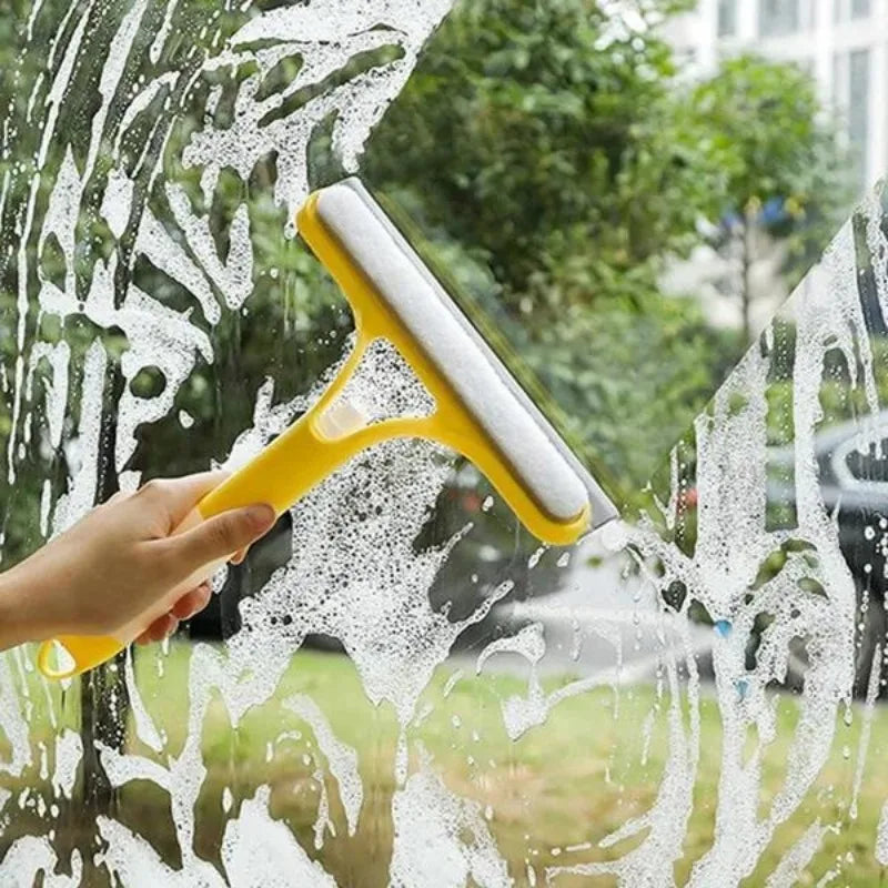 Glaswischer mit Sprühflasche – Fensterreiniger für Haus, Bad & Auto