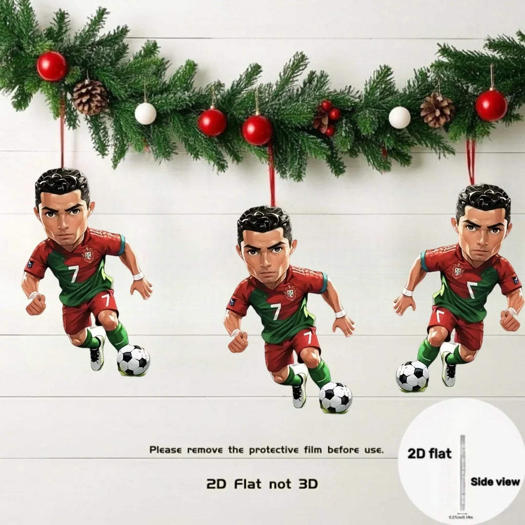 Schlüsselanhänger Fußball-Star – Acryl, Auto & Tasche
