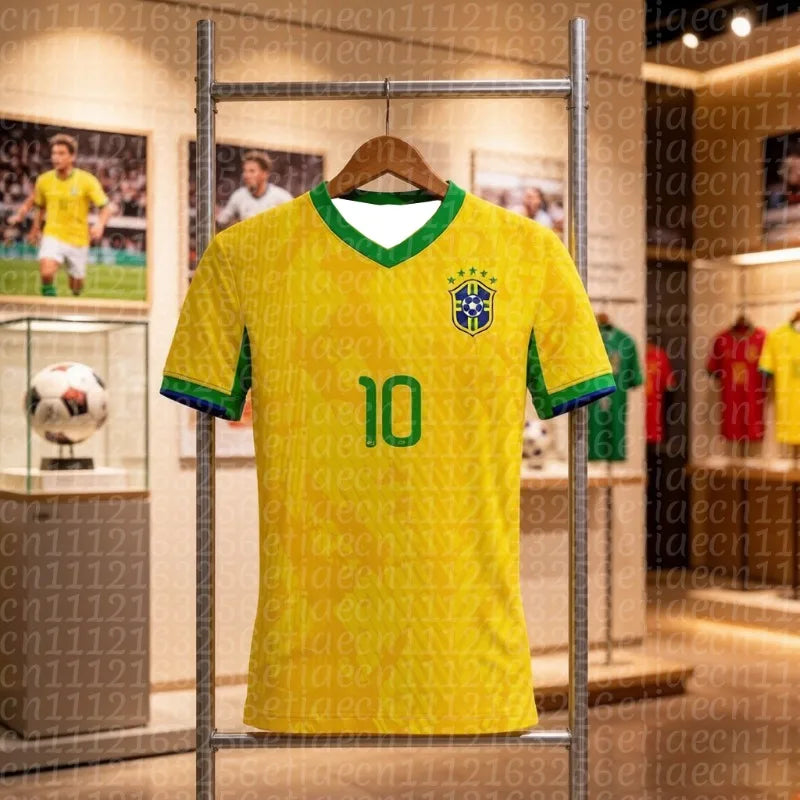 Brasilien Fußball T-Shirt 2026 – Schnelltrocknend, Unisex & Family Matching