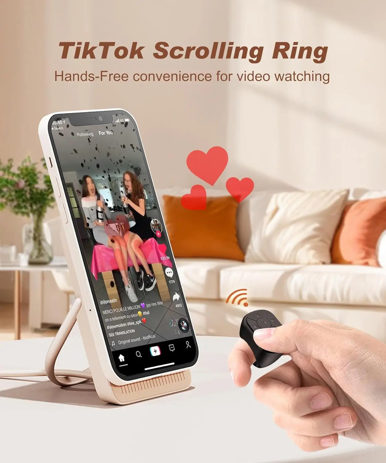TikTok Scrollring Bluetooth – iOS & Android