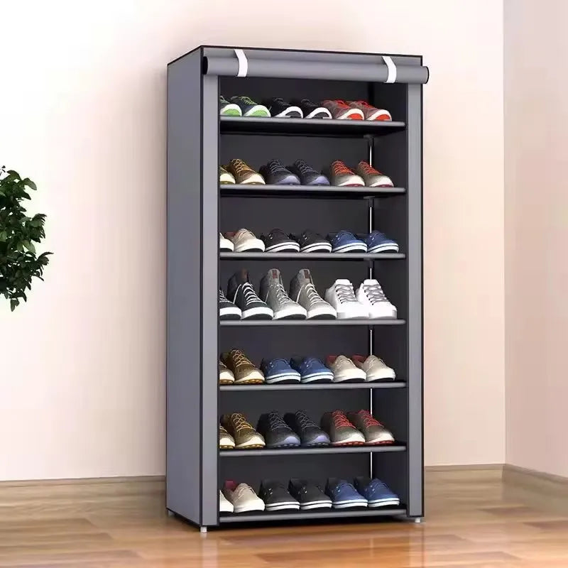 Schuhschrank Vliesstoff – 6/8/10 Etagen, platzsparend