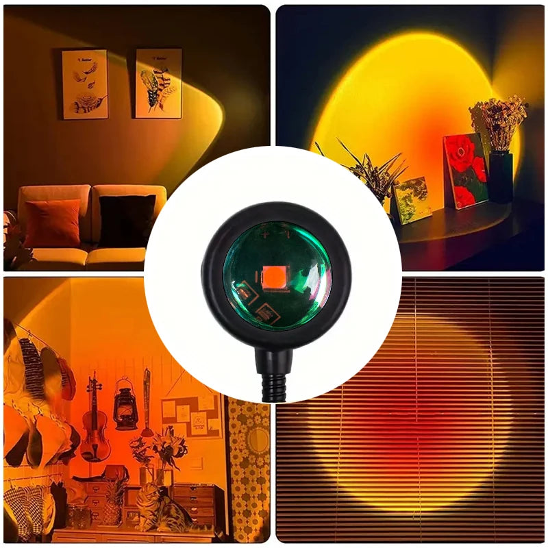 Sunset Projektionslampe USB – Atmosphäre & drehbar