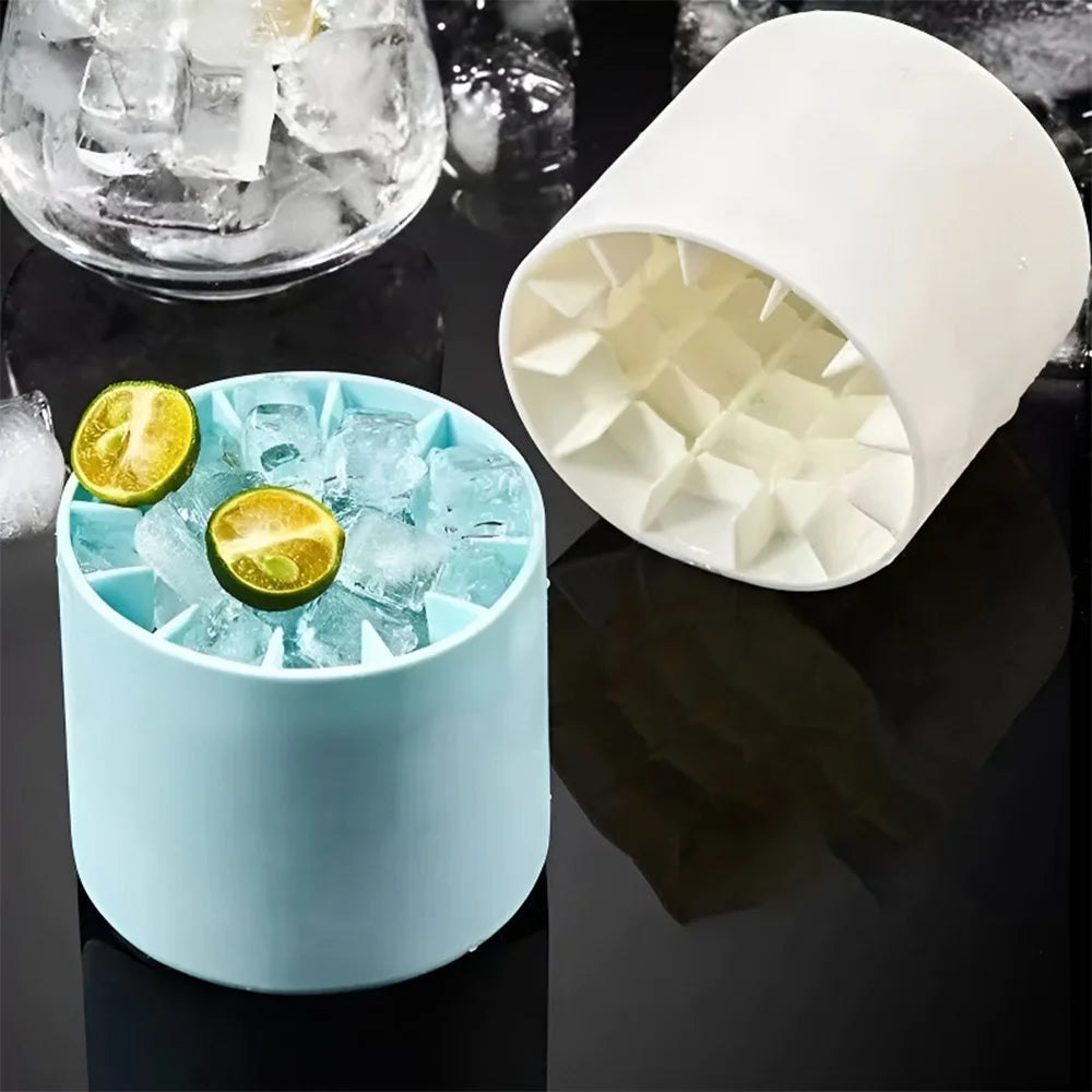 Eiswürfelform Silikon – Whiskey-Kugeln, Glühbirne & Zylinder