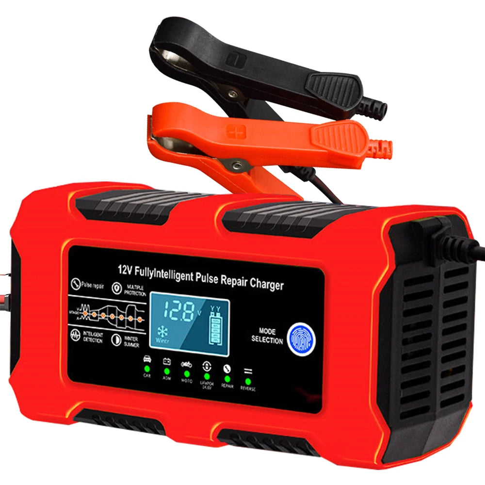 Auto-Batterieladegerät 10A – Großbildschirm, 12V & Reparatur