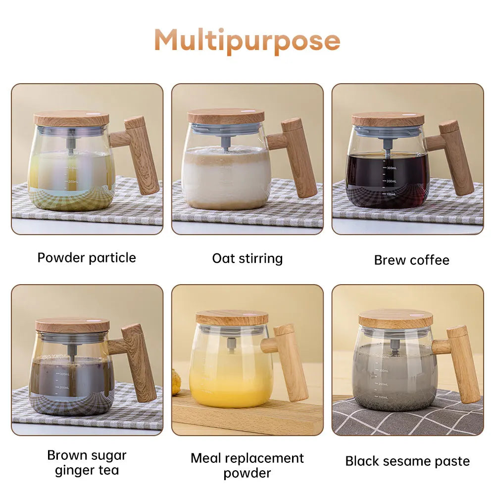 Elektrischer Selbstmischbecher 400ml – Kaffee & Getränke