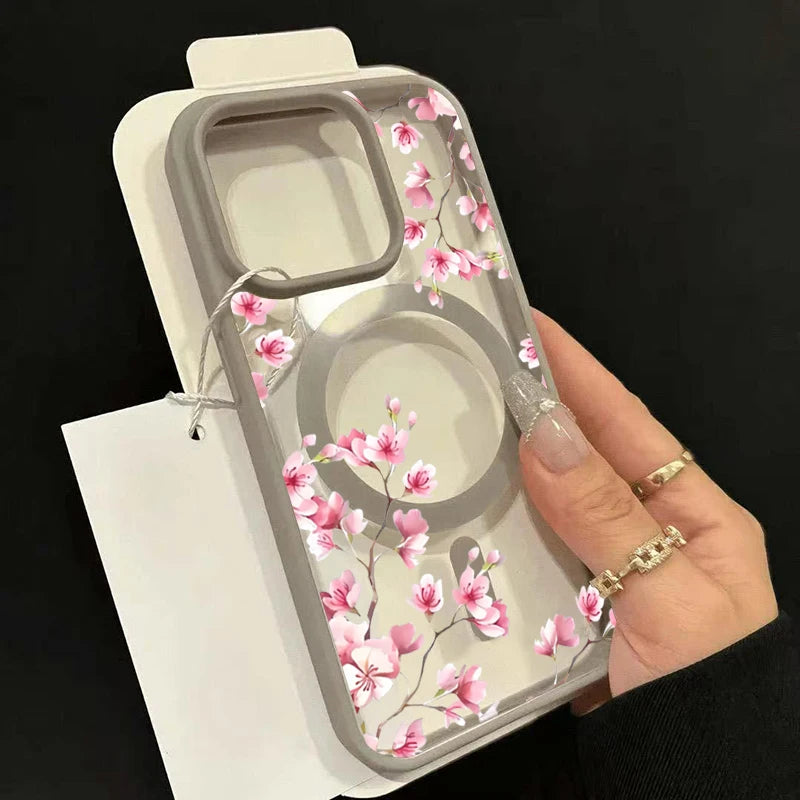 iPhone Hülle Kirschblüten – Magnetisch & Transparent