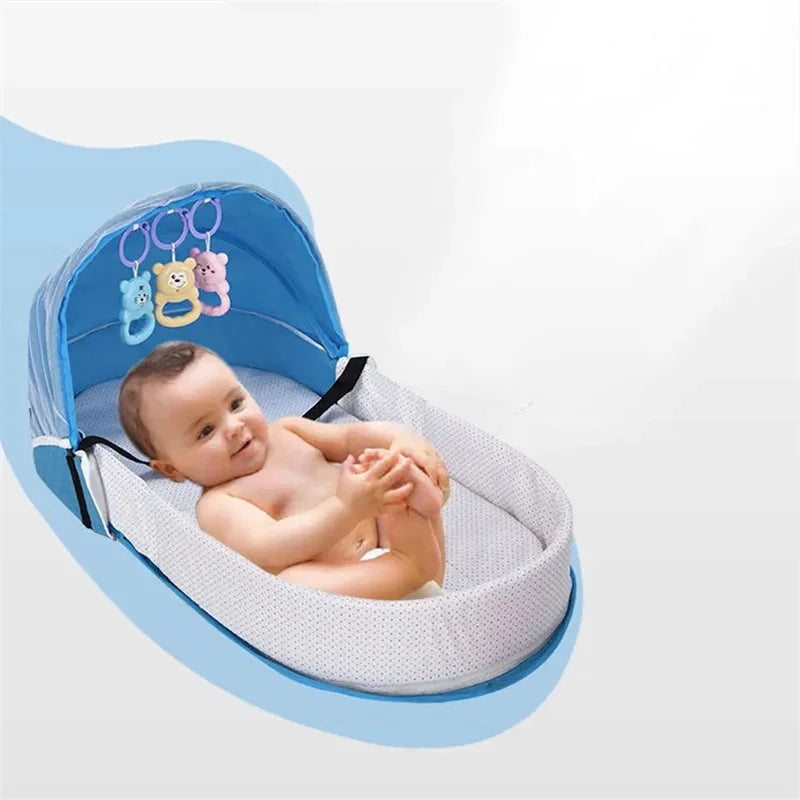 Baby-Reisebett faltbar – Moskitonetz, Matratze & Camping