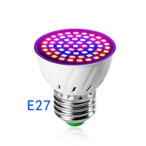 LED Pflanzenlampe E27 – Vollspektrum, 60/80 LEDs & Indoor