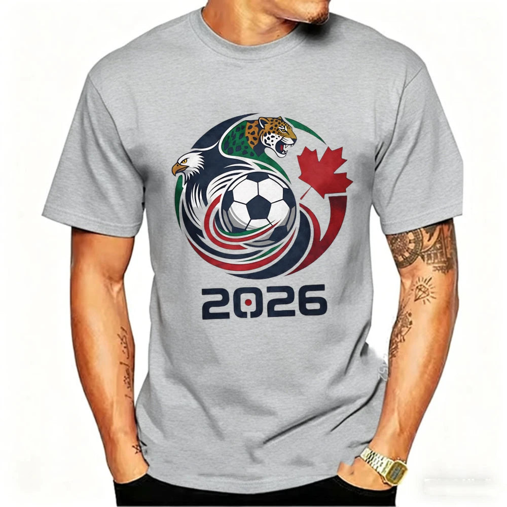Herren Sport T-Shirt WM 2026 – USA, Kanada & Mexiko Fußball-Fan