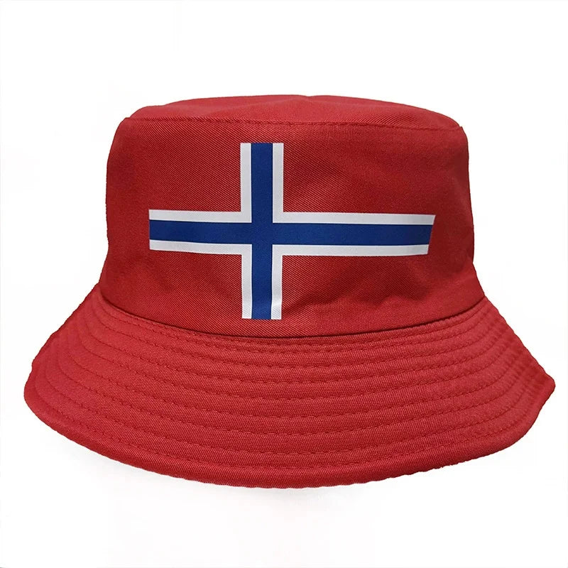 Länderflaggen Bucket Hat – Wendbar, Fußball-Fan & Outdoor