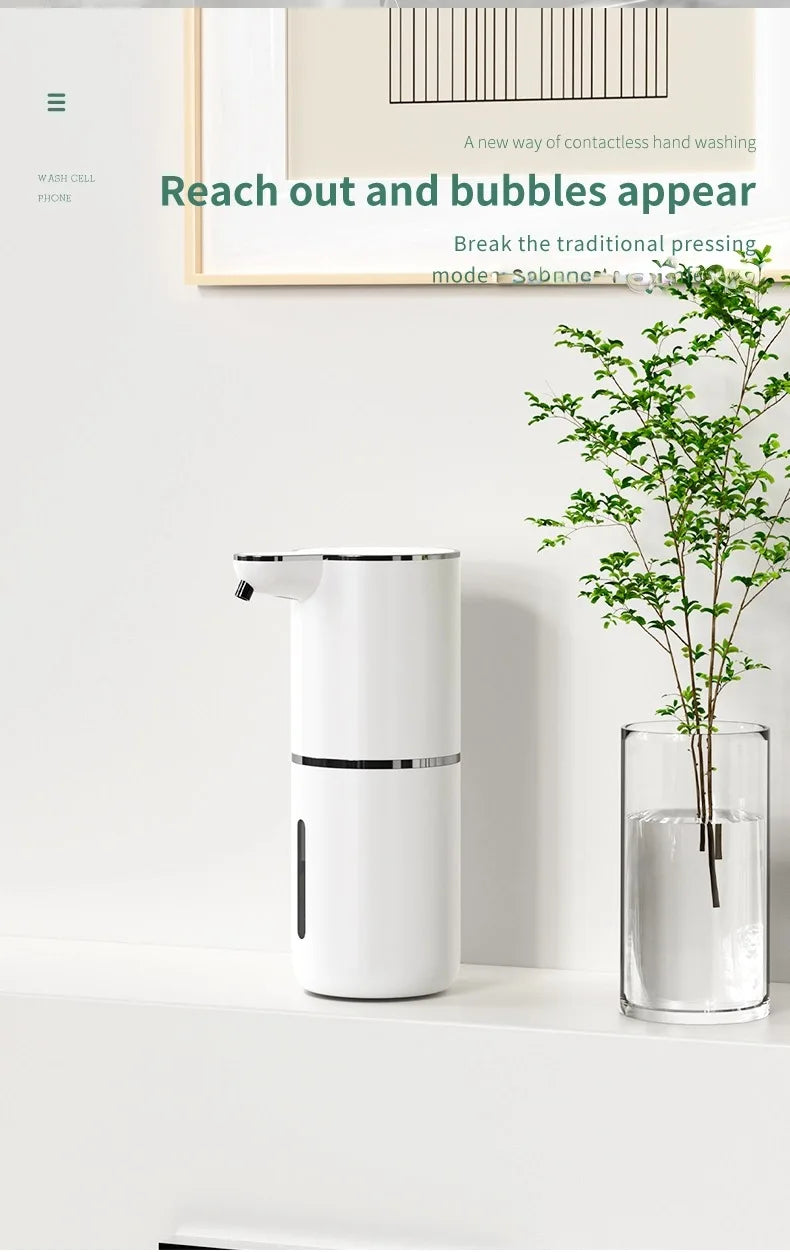 Automatischer Seifenspender – 380ml, wiederaufladbar, 4 Stufen | Sensor-Dispenser