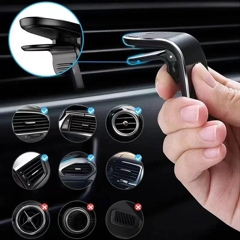 Magnetischer Handyhalter für Audi – Metall, mit/ohne Logo, A3 A4 A6 Q3 Q5 Q7 S-Line TT
