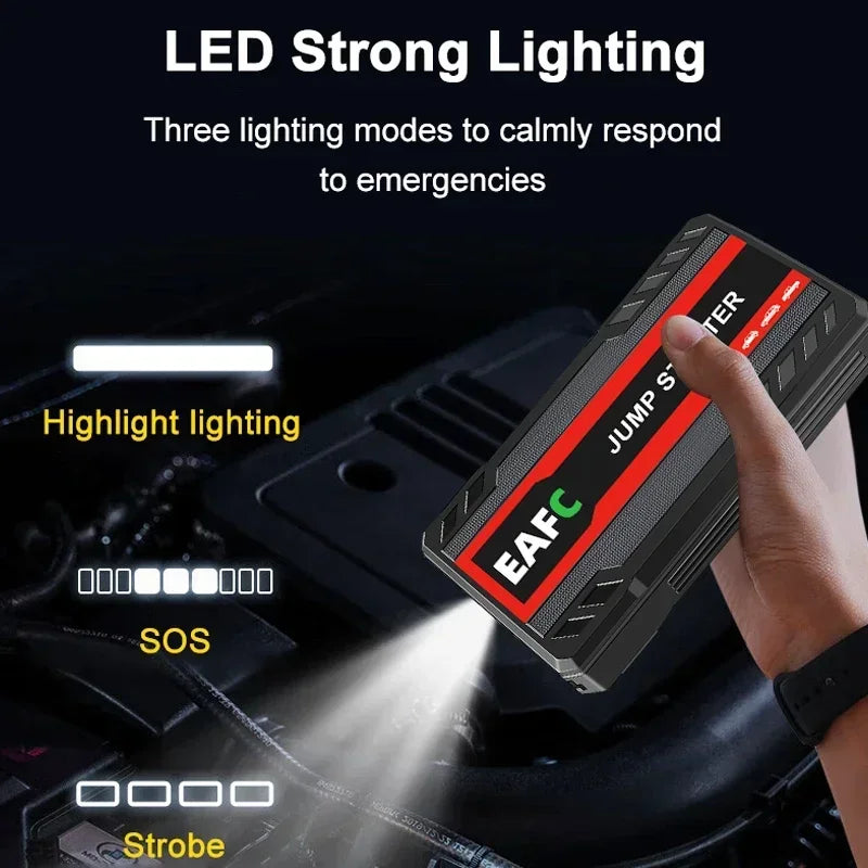 Auto Starthilfe-Powerbank 600A – 12V mit LED-Licht