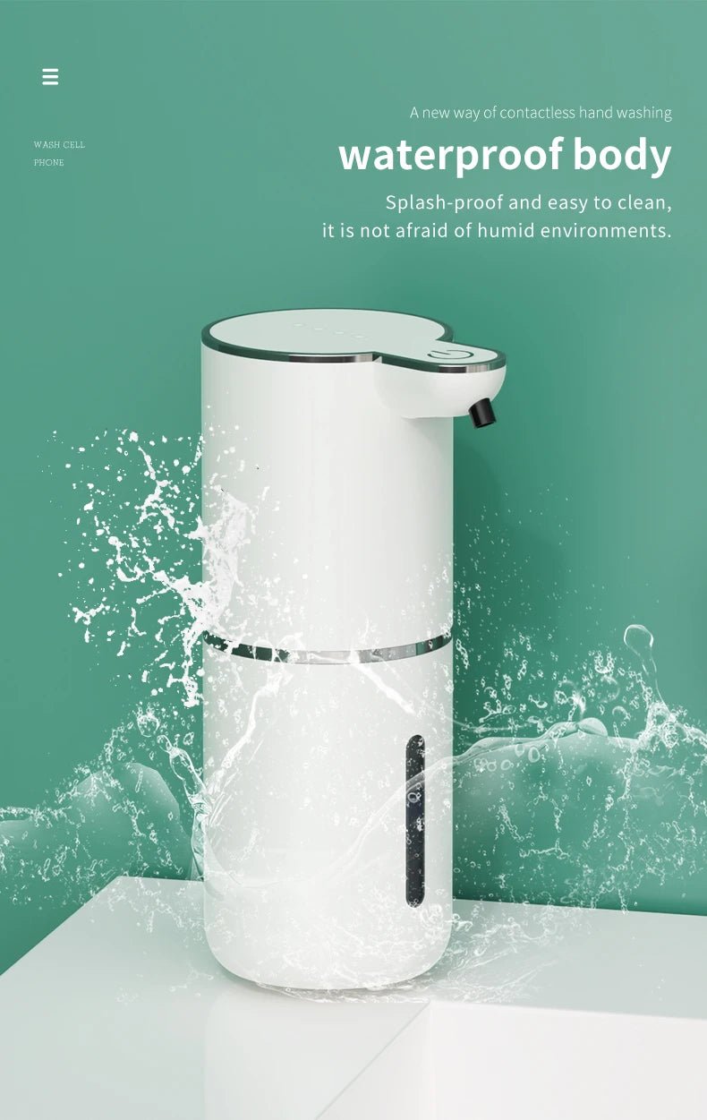Automatischer Seifenspender – 380ml, wiederaufladbar, 4 Stufen | Sensor-Dispenser