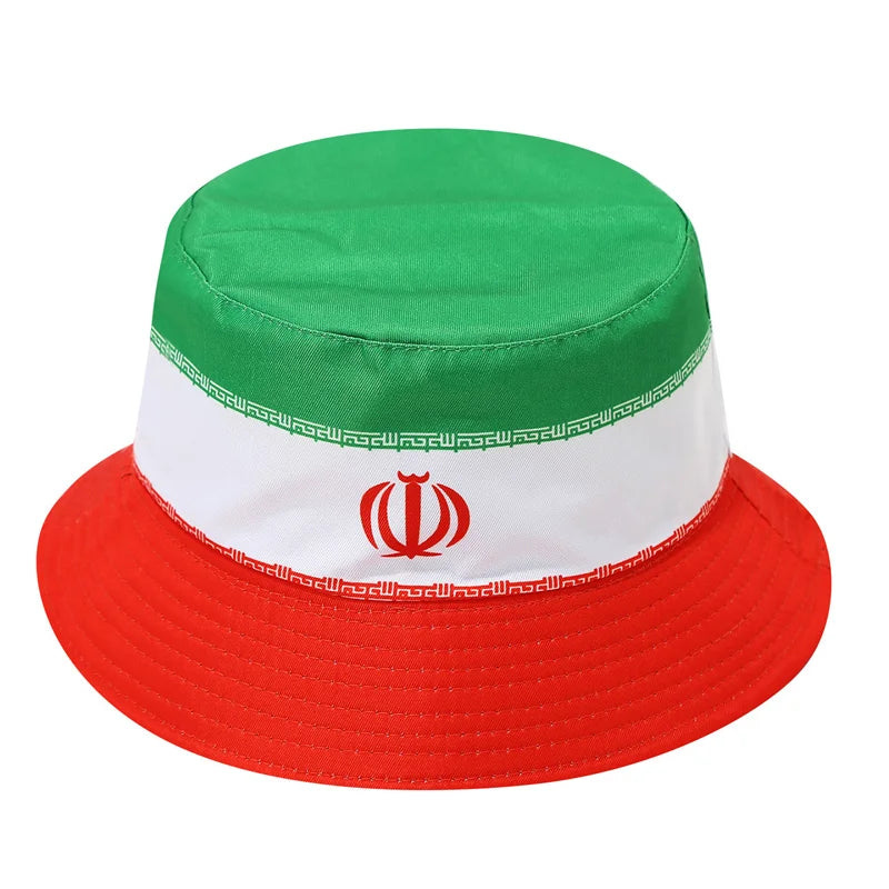Länderflaggen Bucket Hat – Wendbar, Fußball-Fan & Outdoor