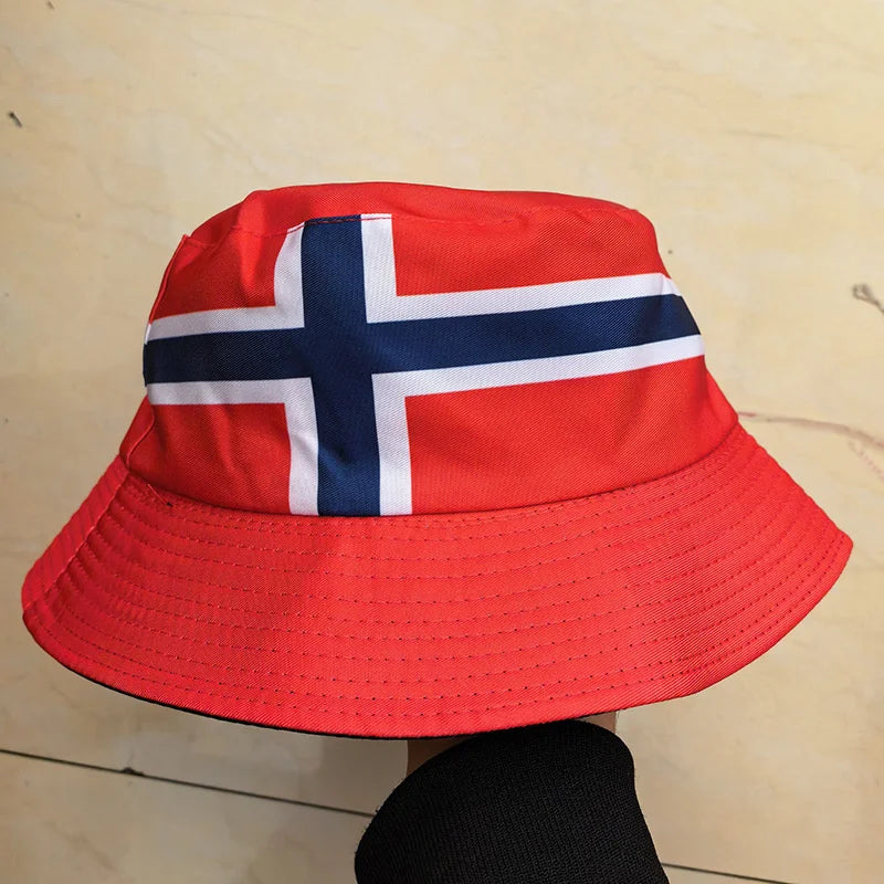 Länderflaggen Bucket Hat – Wendbar, Fußball-Fan & Outdoor